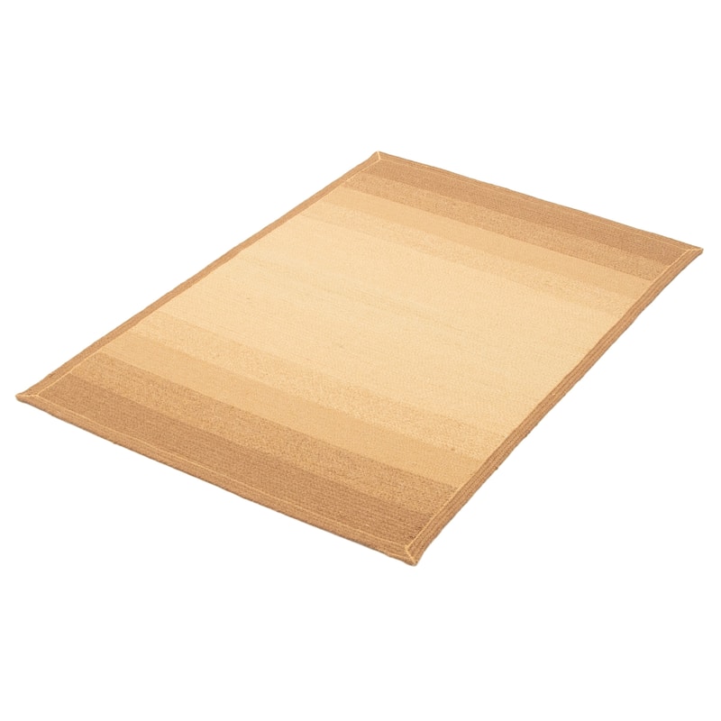 ECARPETGALLERY Braid weave Sienna Light Brown Wool Rug - 3'10 x 5'9