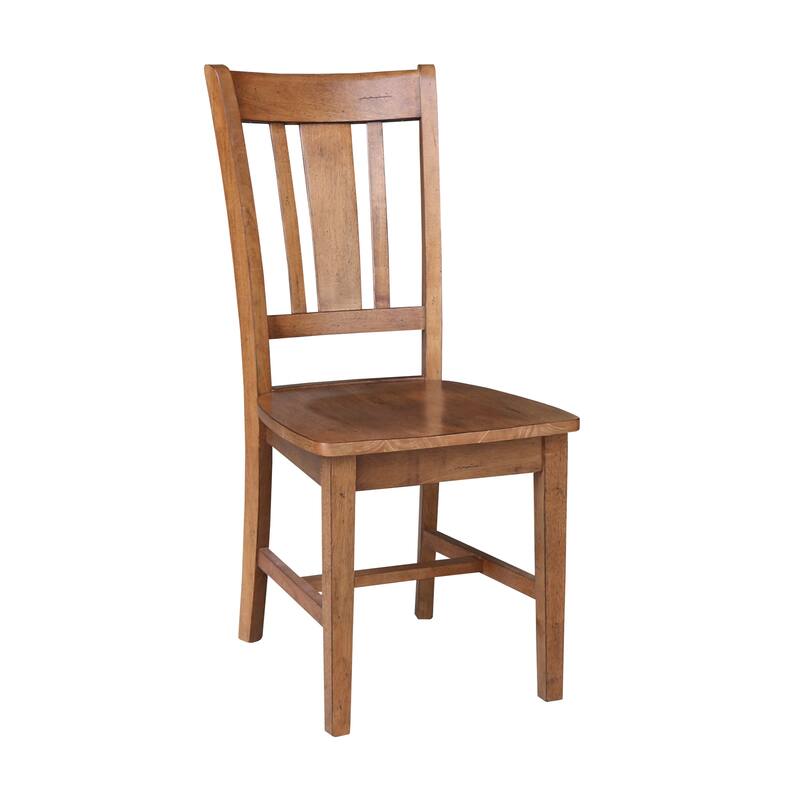 30" Round Top Pedestal Table with 2 San Remo Chairs - 3 Piece Set