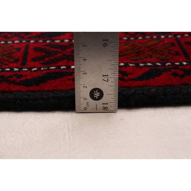 ECARPETGALLERY Hand-knotted Royal Baluch Red Wool Rug - 3'3 x 5'9