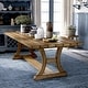 preview thumbnail 9 of 10, Furniture of America Sail Rustic Pine Solid Wood Dining Table