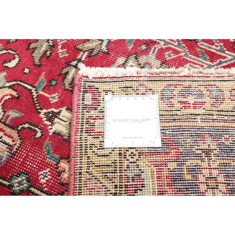ECARPETGALLERY Hand-knotted Antalya Vintage Red Wool Rug - 6'7 x 9'7