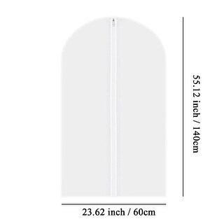 5 Pack Clear Garment Bags For Travel And Storage