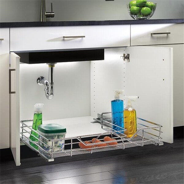 Hd Rev A Shelf Premier Undersink Pullout Chrome 32 50 In Hd Rev A Shelf Premier Undersink Pullout Chrome 32 50 In Free Shipping Today 25271803