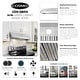 preview thumbnail 3 of 10, Cosmo 36 in. Ducted Under Cabinet Range Hood in Stainless Steel with Push Button Controls, LED Lighting and Permanent Filters