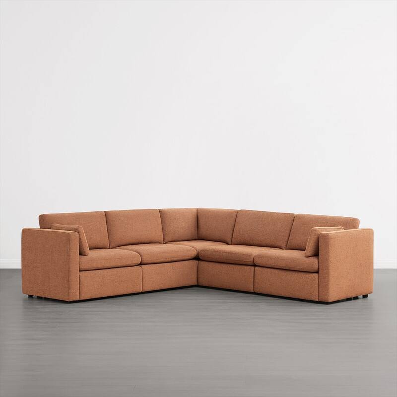 Spruce & Spring Mia Oversized Modular Sectional Fabric Sofa Set