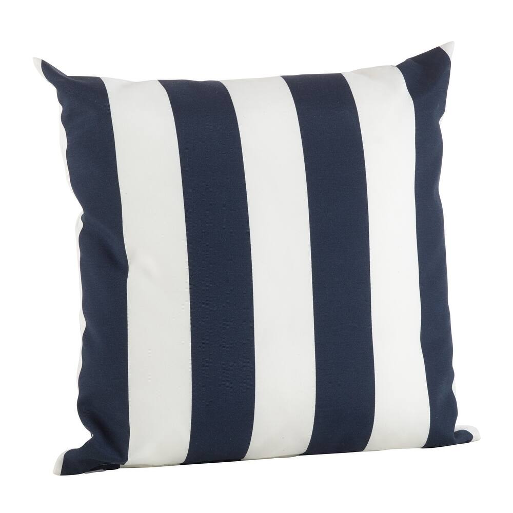 Classic Wide Stripe Poly Filled Throw Pillow