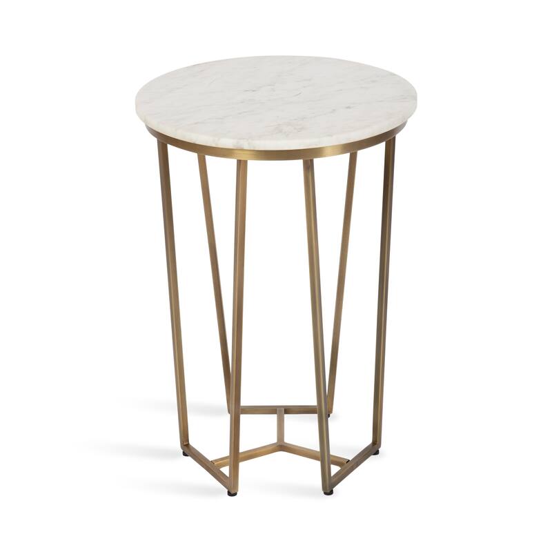 Kate and Laurel Solvay Wood and Metal Side Table.