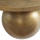 preview thumbnail 5 of 3, Uttermost Triplet Antique Brass Coffee Table - 38"W x 15"H x 38"D