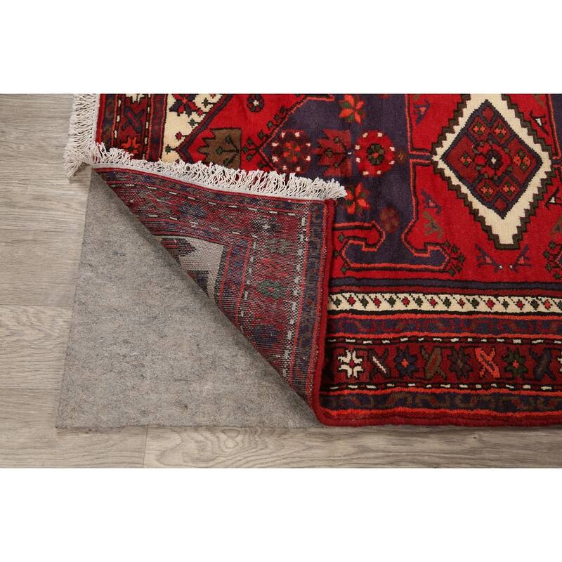 Tribal Traditional Hamedan Persian Area Rug Wool Hand-knotted Carpet - 3'4" x 4'7"