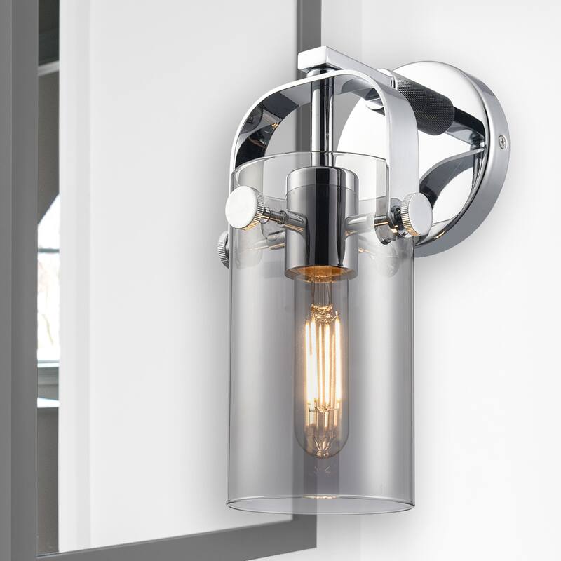 Innovations Lighting Pilaster II Cylinder - 1 Light 7" Wall-Mounted Sconce