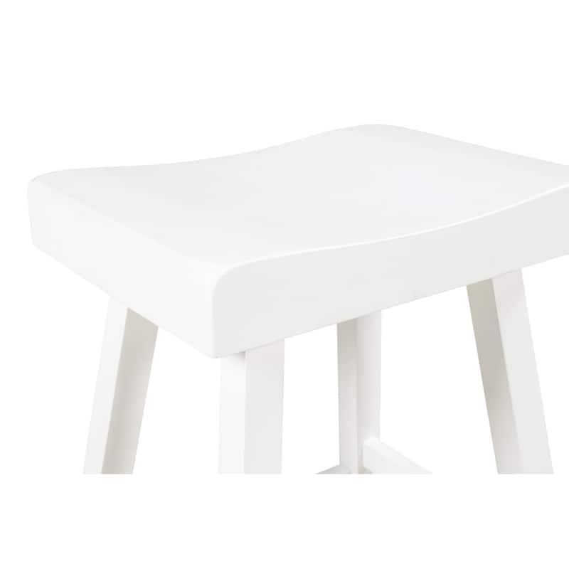 24 In Jackson Wood Saddle Barstool