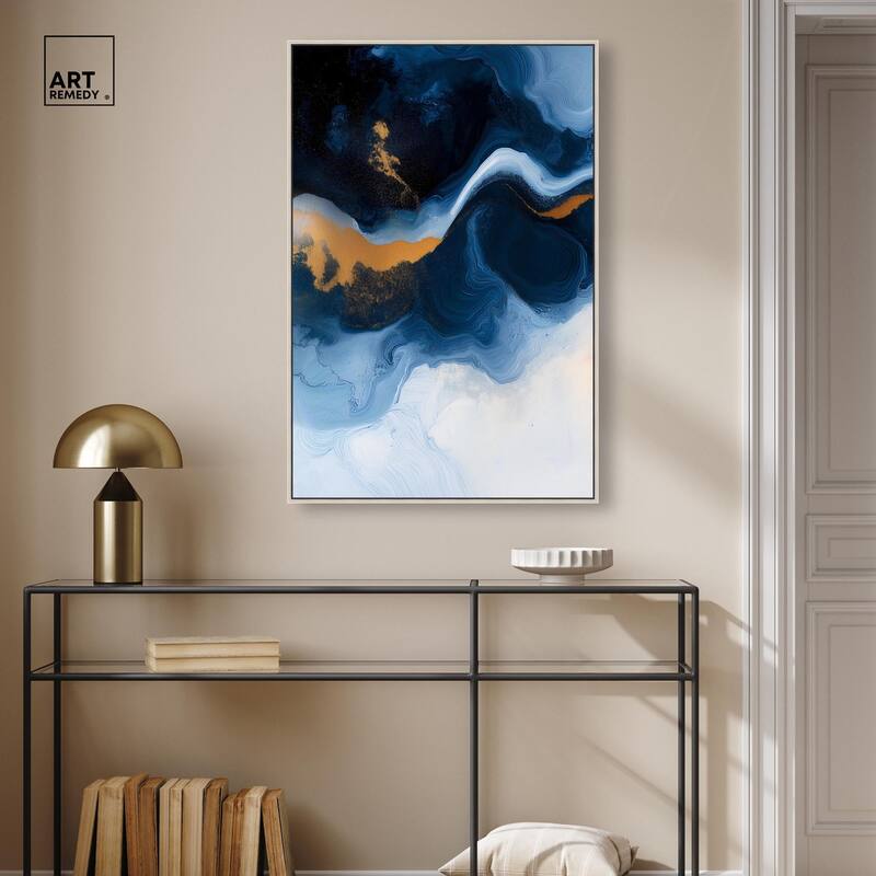 Blue Deep I Canvas by Art Remedy