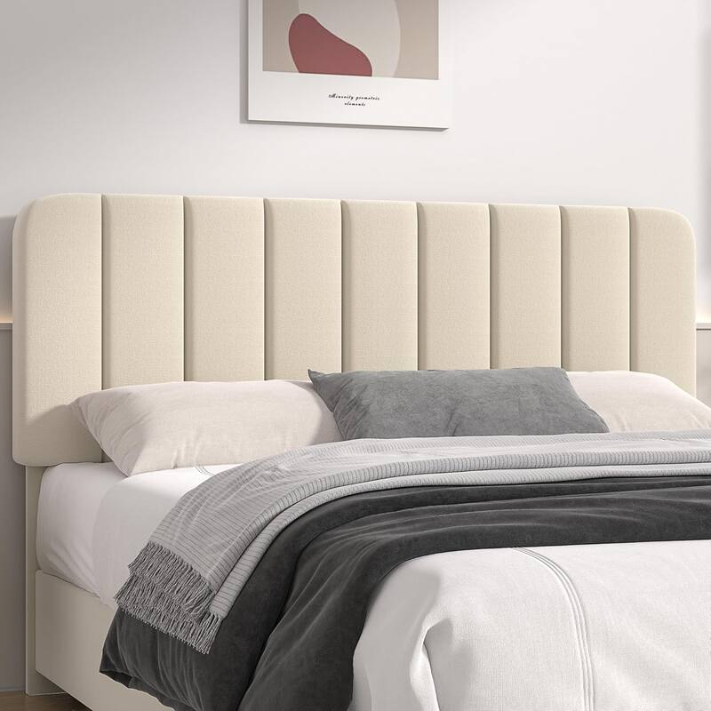 VECELO Bed Frame with 4 Storage Drawers Upholstered Platform Bedframe with Adjustable Headboard