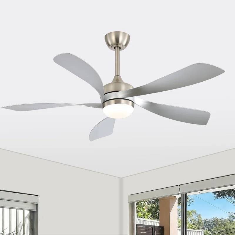 52 Inch Ceiling Fan with Light and Remote for Living Room Bedroom Dining Room Patio Farmhouse - 52 Inches