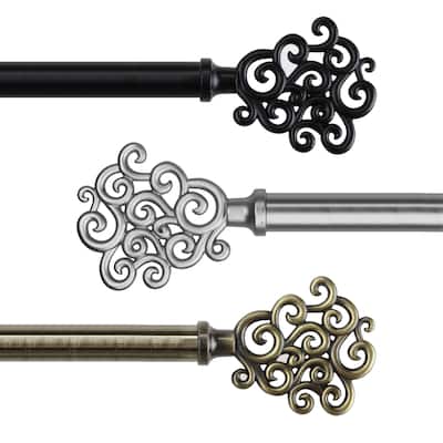 InStyleDesign Flood Adjustable Curtain Rod 13/16 inch dia.
