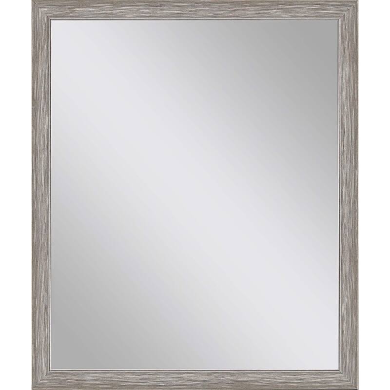 HomeRoots 32" Silver Framed Accent Mirror - 26.00 in. x 32.00 in. x 2.00 in.