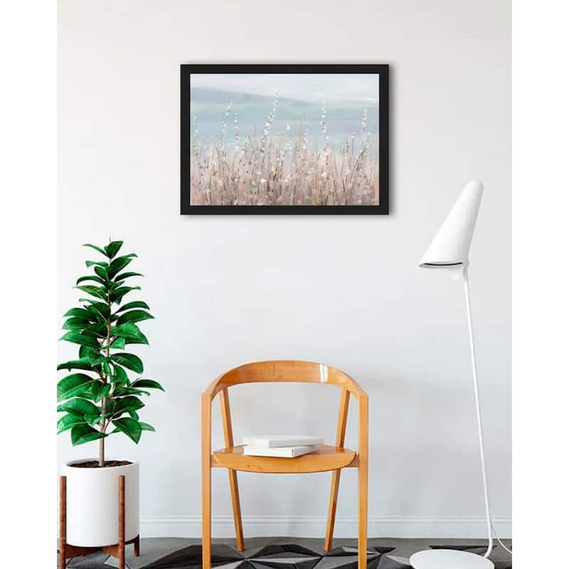 Coastal Morning Blooms Framed Poster - 24 x 32 Inch - Black