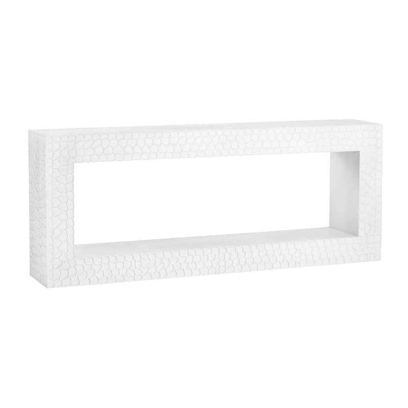 80 in. White Solid Wood Accent_Console_Sofa Table