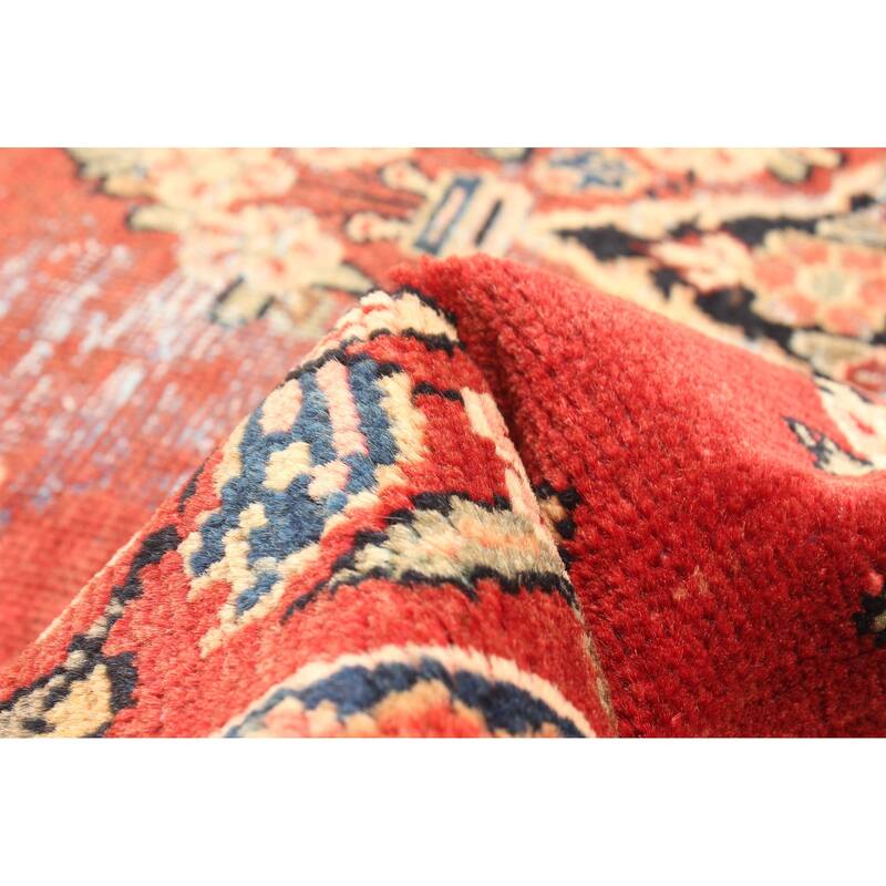 ECARPETGALLERY Hand-knotted Andelz Red Wool Rug - 4'1 x 6'7