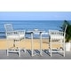 preview thumbnail 3 of 5, SAFAVIEH Outdoor Living Pate 3-piece Bar Bistro Set - 25"W x 26"D x 50"H
