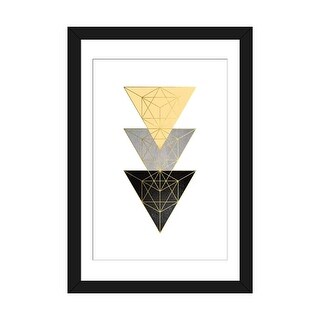 iCanvas "Yellow and Black Geo III" by Urban Epiphany