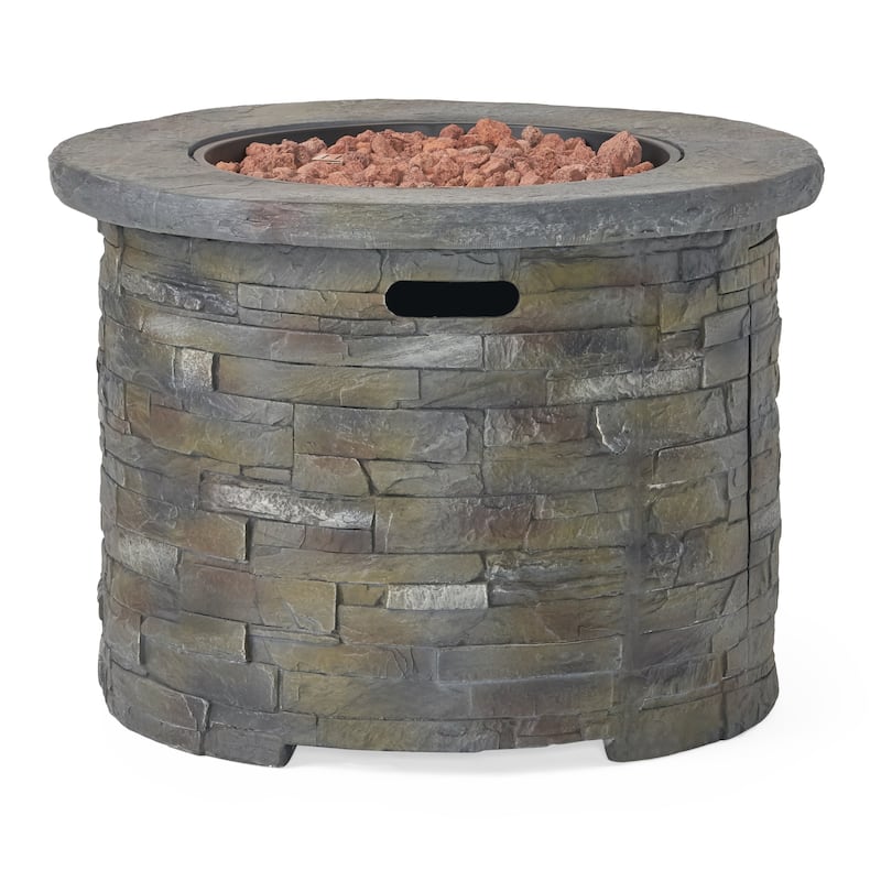 Blaeberry Outdoor Stone Fire Pit by Christopher Knight Home