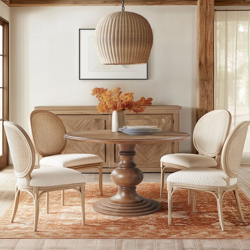 Madison Park Lexi 46" Round Pedestal Dining Table Dining Table