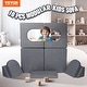 preview thumbnail 4 of 19, Kids Couch, Toddler Couch Sofa Bed, Kids Chair Seat Playroom Furniture, Child Sectional Sofa