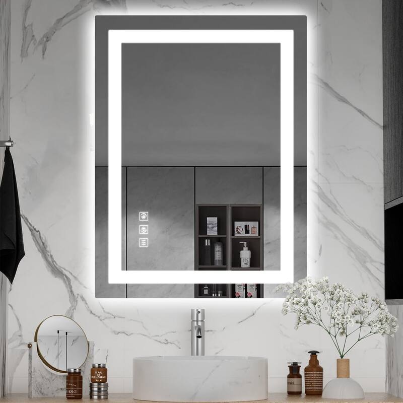 LED Mirror Backlit Front Lighted Bathroom Vanity Mirror - 24"x32"