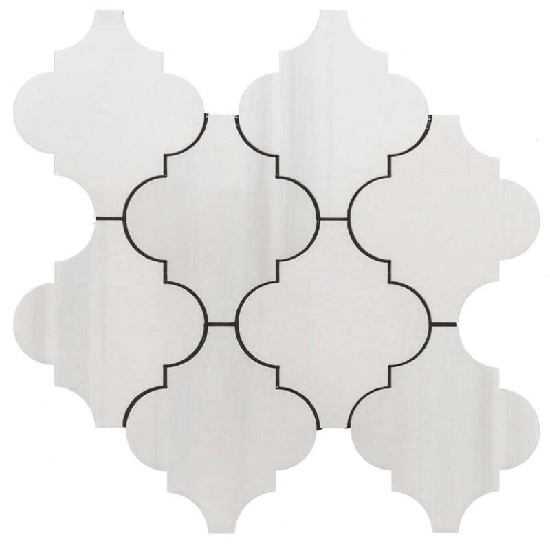 The Tile Life Stately Arabesque 11x12 Dolomite Porcelain Floor & Wall Tile - 4 x 4 Sample