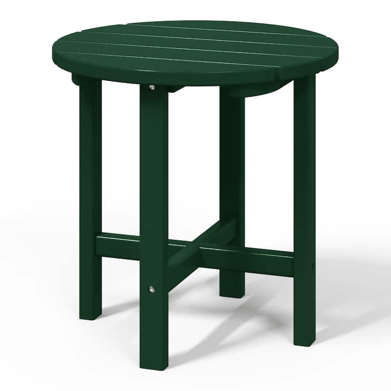 Polytrends Altura Eco-friendly All Weather Round 18" Side Table