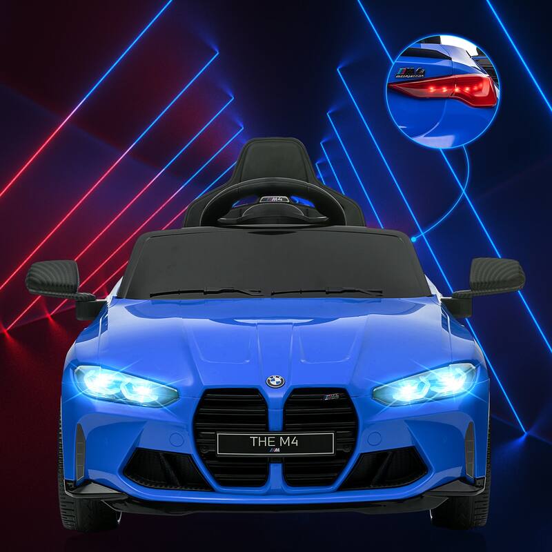 12V Ride On Car for Kids，Licensed BMW M4 Battery Powered Vehicle Car