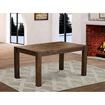 East West Furniture Celina Dining Room Table - Rectangle Rustic Farmhouse Table , 36x60 Inch, (Finish Options)