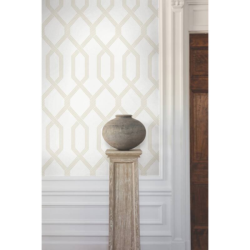 Ronald Redding Palisade Beige Wallpaper