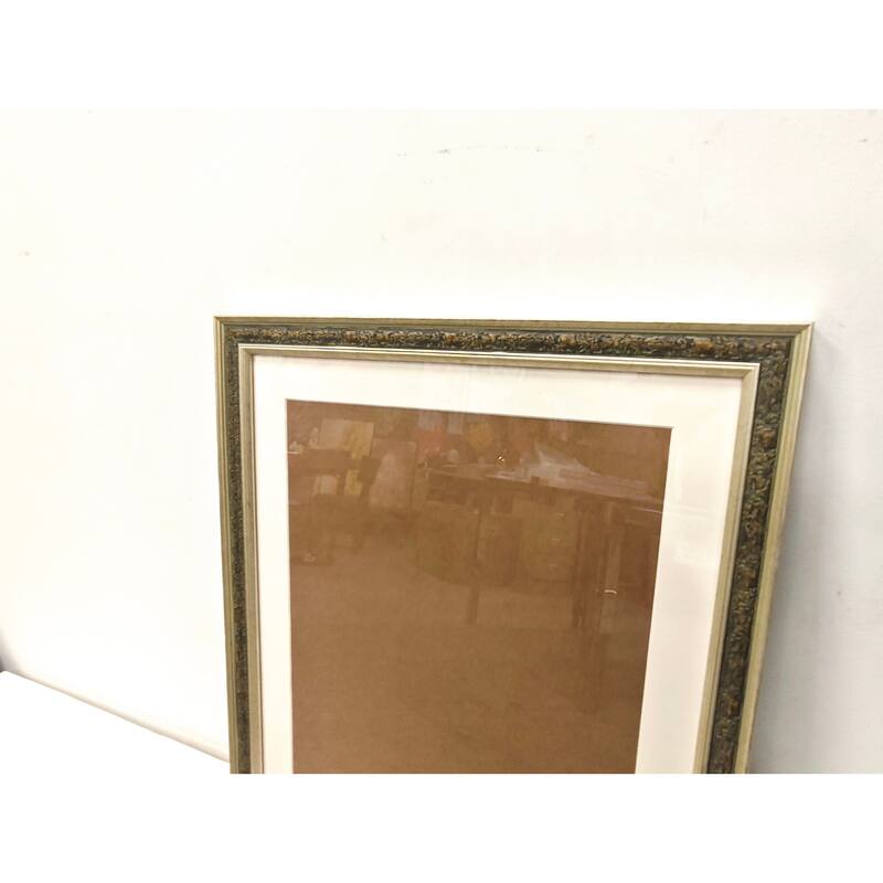 Solid Wood Picture Frame - Replaceable Canvas Art Frame with Organic Glass, Elegant Framed Wall Decor for Living Room