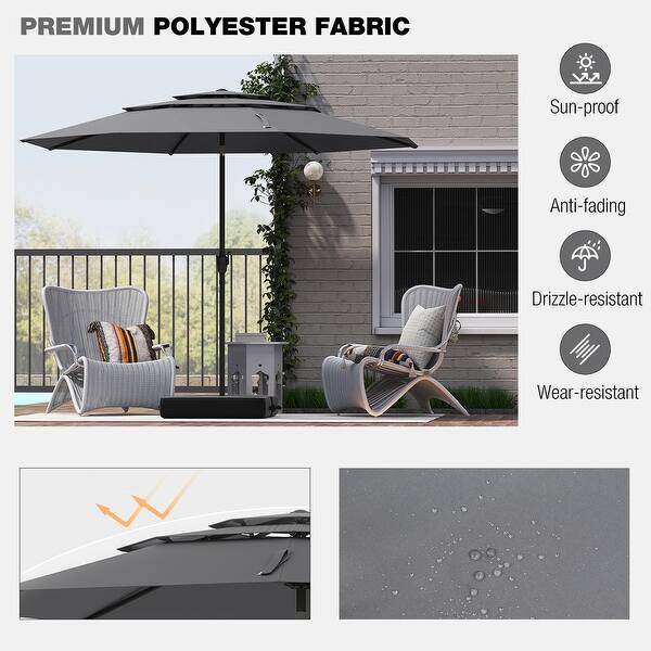 base pole for patio umbrella Plastic Patio Umbrella Base Pole Holder Accessory w/ Adjustable Knob  Best  Choice Products
