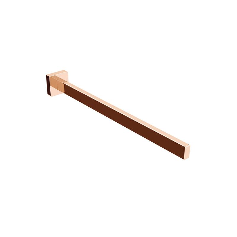 WS Bath Collections Dado 12-5/8" Towel Bar - Polished Rose Gold