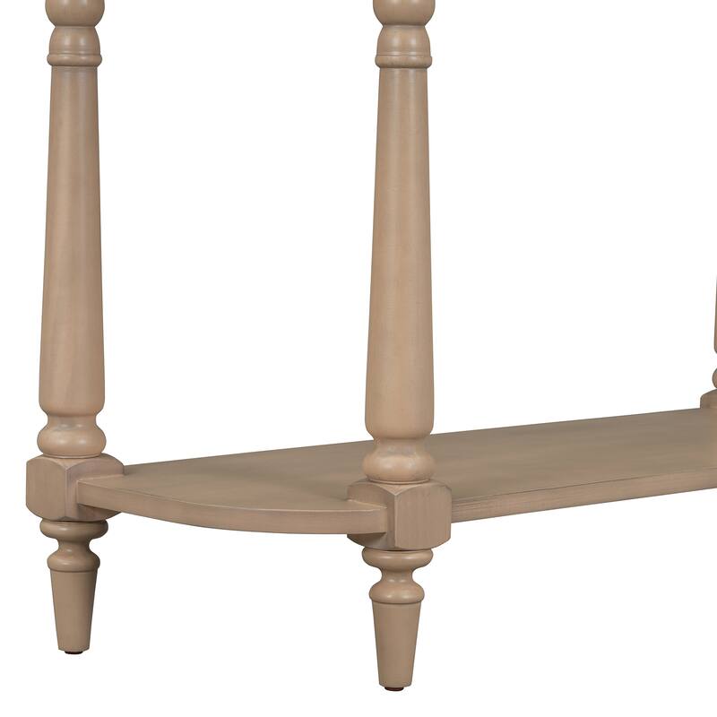 36 Inch Wood Console Table with Drawer and Shelf for Entryway