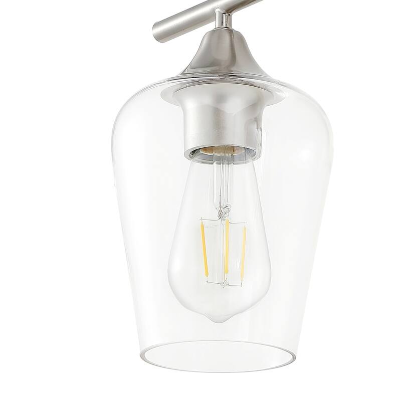 GetLedel 2-Light Bathroom Vanity Light Wall Sconce with Clear Glass Shades
