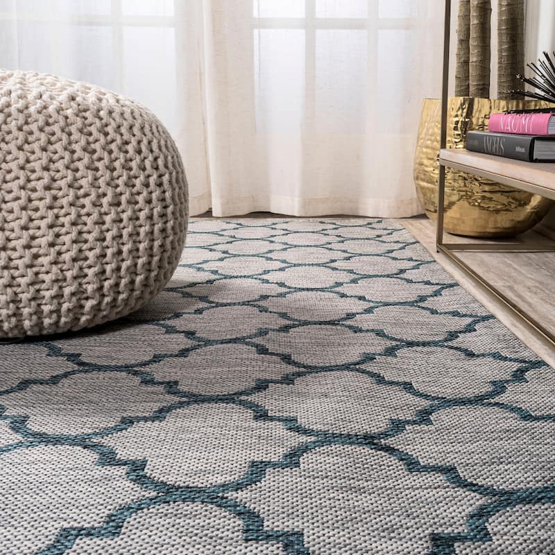 JONATHAN Y Isla Ogee Trellis Indoor/Outdoor Area Rug