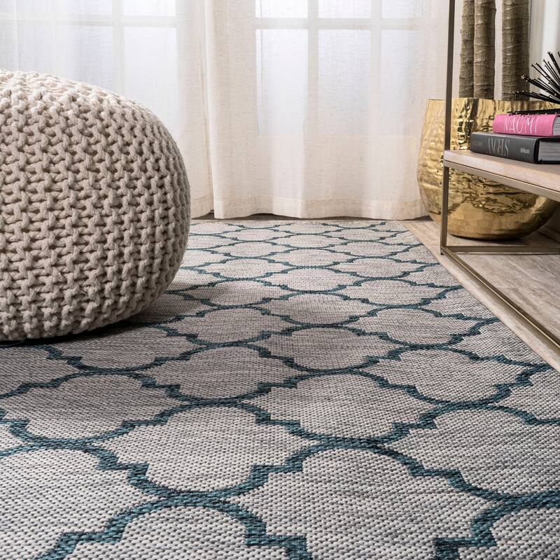 JONATHAN Y Isla Ogee Trellis Indoor/Outdoor Area Rug