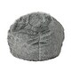 preview thumbnail 12 of 19, Warrin Furry Glam Faux Fur 3 Ft. Bean Bag by Christopher Knight Home