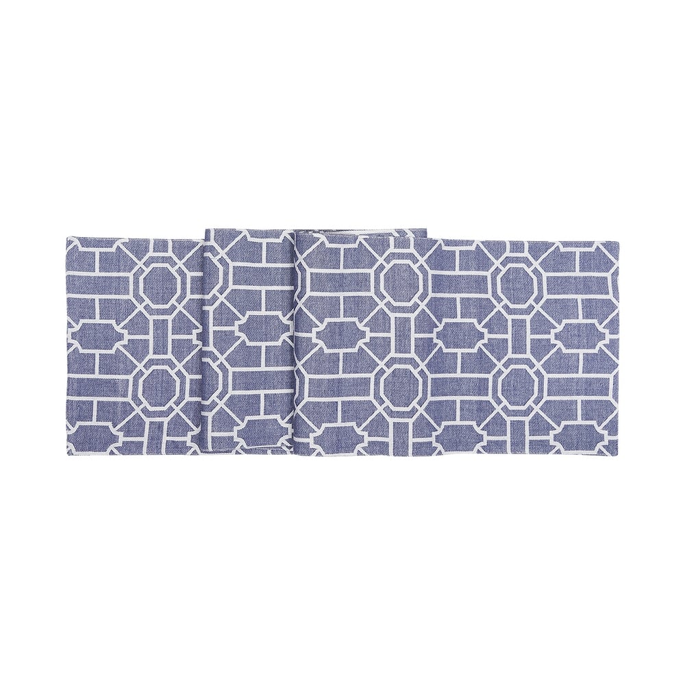 Trellis Woven Table Runner - 13" x 72"