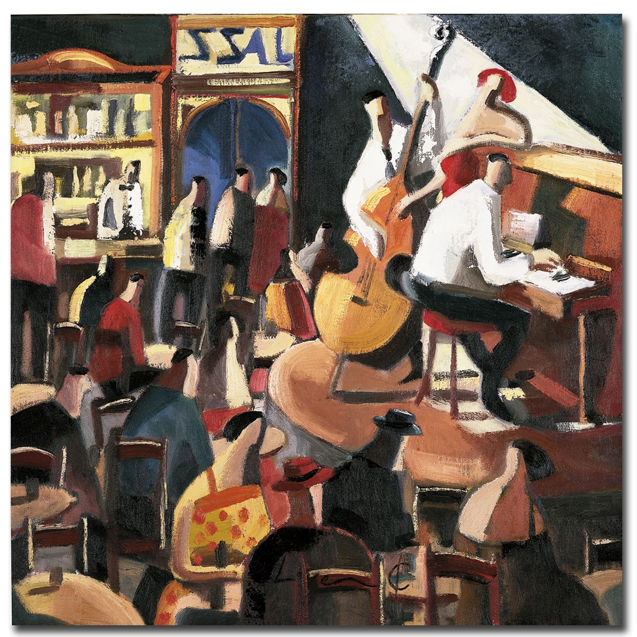 El Piano by Didier Lourenco Gallery Wrapped Canvas Giclee Art (30 in x 30  in) Bed Bath  Beyond 33809106