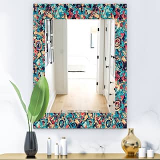 Designart 'Geometric Hand Drawn' Modern Mirror - Printed Wall Mirror