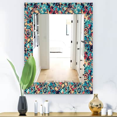 Designart 'Geometric Hand Drawn' Modern Mirror - Printed Wall Mirror