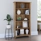 preview thumbnail 22 of 40, Bush Furniture Salinas Tall 5 Shelf Bookcase with Adjustable Shelves Reclaimed Pine