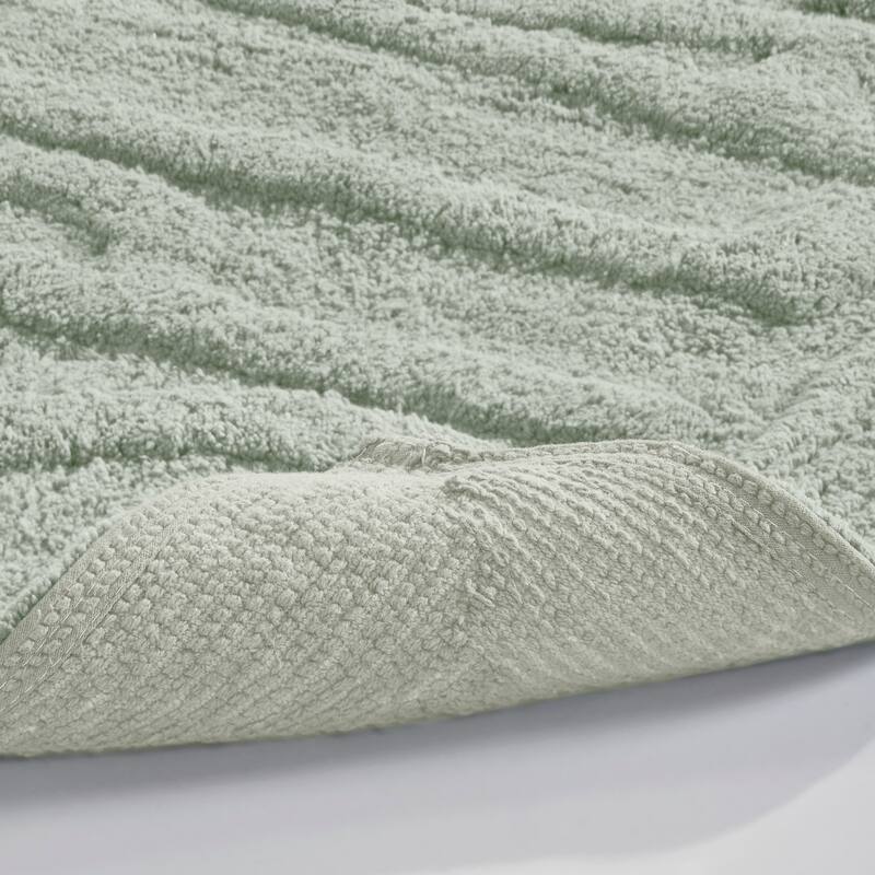 Modern Threads "Splash" 2-Pack 100-Percent Cotton Bath Mat Set