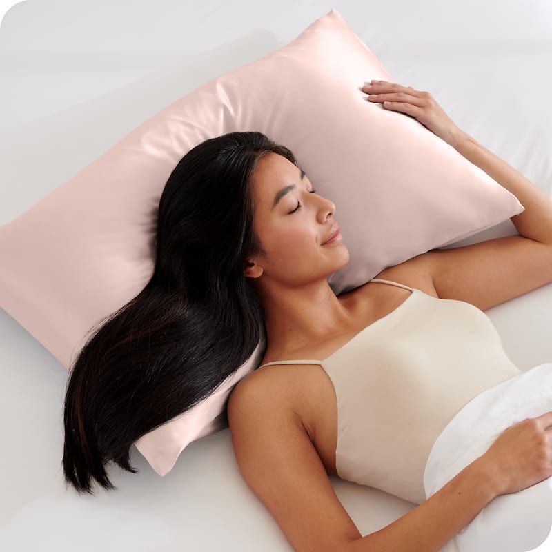Bare Home Poly Satin Pillowcase Set for Hair and Skin (Set of 2)