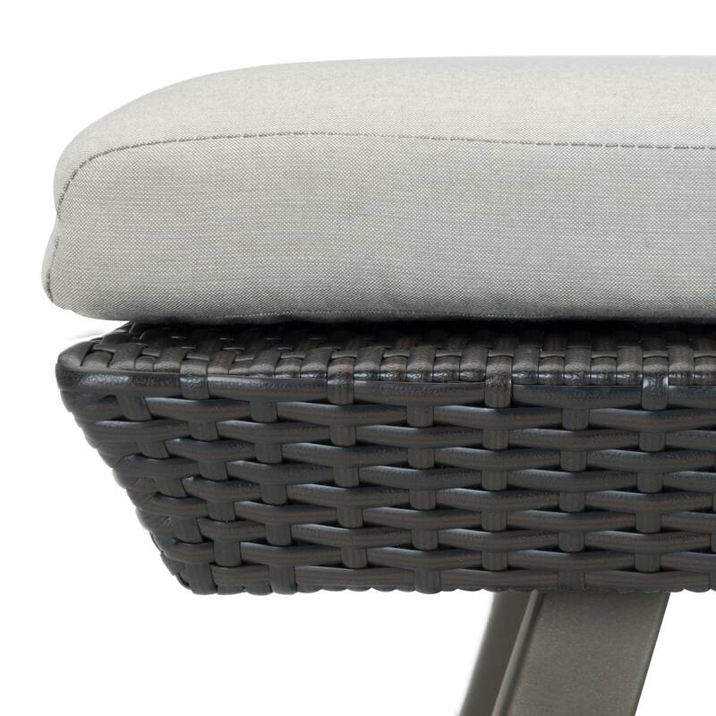 Portofino Casual 2 Piece Sunbrella Outdoor Patio Lounger & Mattress